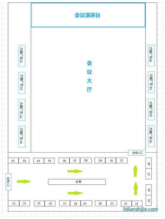 2019第二屆鋰電行業技術創新與應用發展高峰論壇會議現場平面圖